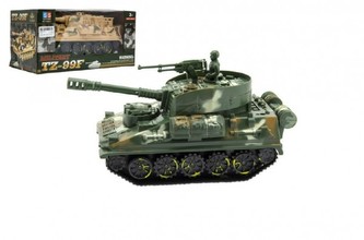 Tank plast 25cm na baterie se světlem se zvukem 2 barvy v krabici 27,5x21x15cm