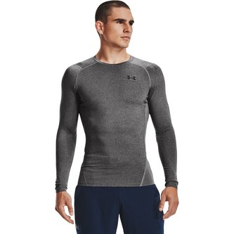 Kompresní tričko HG Armour Comp LS Grey - Under Armour - Velikost: M