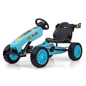 Dětská šlapací motokára Go-kart Milly Mally Rocket tyrkysová Dětská šlapací motokára Go-kart Milly Mally Rocket tyrkysová
