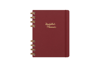 Moleskine Spirálový plánovací zápisník nedatovaný tvrdý červený XL