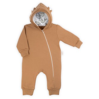 Kojenecký teplákový overal s kapucí Nicol Miki - velikost 80 (9-12m)