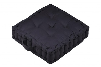 Sedací polštář na zem OXFORD carbon 45x45x10 cm France