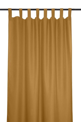 Dekorační závěs s poutky NELSON mustard/hořčicová 135x260 cm (cena za 1 kus) France