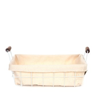 Košík | DUNCAN CLOTH | bílá | 35x15 cm | ALL 844275