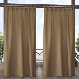 Venkovní zahradní závěs s poutky SANTIAGO cappuccino color 44 155x200 cm (cena za 1 kus) MyBestHome