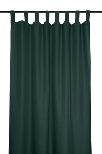 Dekorační závěs s poutky NELSON tmavě zelená 135x260 cm (cena za 1 kus) France
