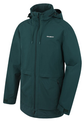 Pánský hardshell kabát Nevr M dk. green - XL
