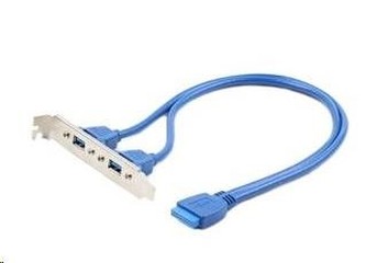 GEMBIRD Přídavné porty pro MB, záslepka 2x USB3.0 (bracket)