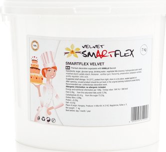 Smartflex Velvet Vanilka 7 kg (Potahovací a modelovací hmota na dorty)