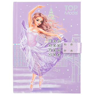Zápisník na kód Top Model, Fialový, s baletkou Lexy