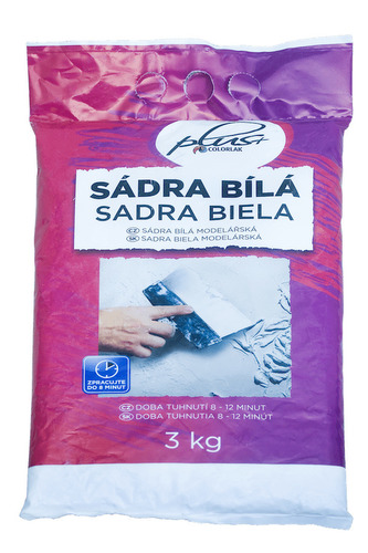 sádra KITT 3kg BÍLÁ