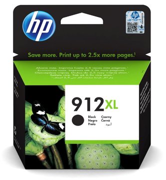 HP 912XL High Yield Black Original Ink Cartridge (825 pages) blister