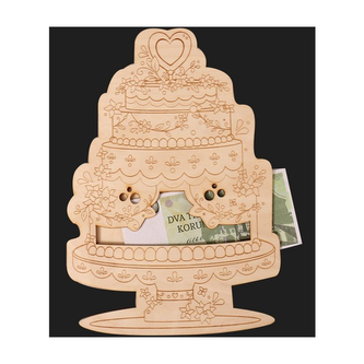 Svatební kapsa na peníze - Dort