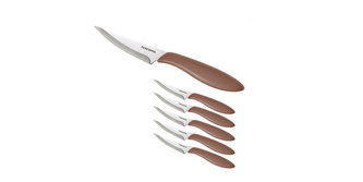 TESCOMA Nůž na pizzu PRESTO 10 cm, 6 ks, hnědá TESCOMA Nůž na pizzu PRESTO 10 cm, 6 ks, hnědá