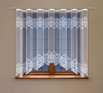 Dekorační žakárová záclona s řasící páskou EIMI 150 bílá 300x150 cm MyBestHome