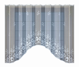 Dekorační žakárová záclona s řasící páskou VILMA 160 bílá 300x160 cm MyBestHome