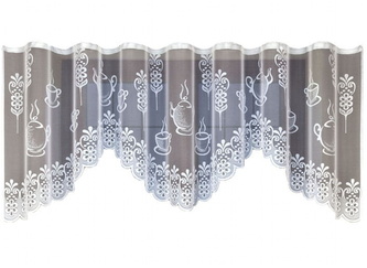 Dekorační žakárová záclona s řasící páskou SANDY 110 bílá 300x110 cm MyBestHome