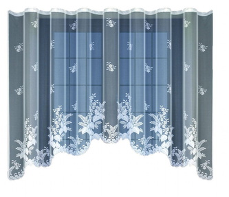 Dekorační žakárová záclona s řasící páskou SINAI 150 bílá 300x150 cm MyBestHome