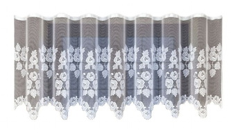 Dekorační žakárová záclona s řasící páskou AZALIA 90 bílá 300x90 cm MyBestHome