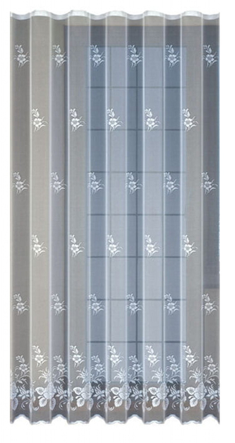 Dekorační žakárová záclona s řasící páskou FILIPA 250 bílá 200x250 cm MyBestHome