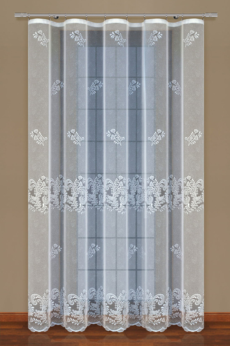 Dekorační žakárová záclona s řasící páskou MAXIMA 250 bílá 200x250 cm MyBestHome