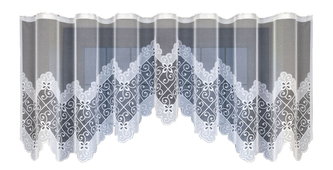Dekorační žakárová záclona s řasící páskou SIBEL 140 bílá 300x140 cm MyBestHome