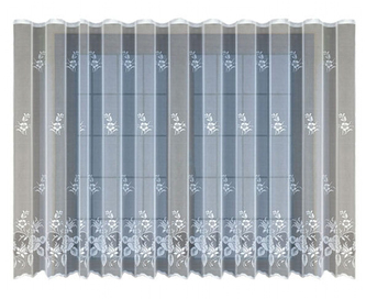 Dekorační žakárová záclona s řasící páskou FILIPA 160 bílá 300x160 cm MyBestHome
