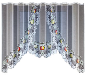 Dekorační žakárová záclona s řasící páskou GITA 130 bílá 300x130 cm MyBestHome