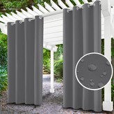Venkovní zahradní závěs s kroužky MALIBU šedá 155x200 cm, (cena za 1 kus) MyBestHome