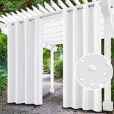 Venkovní zahradní závěs s kroužky MALIBU bílá 155x200 cm (cena za 1 kus) MyBestHome