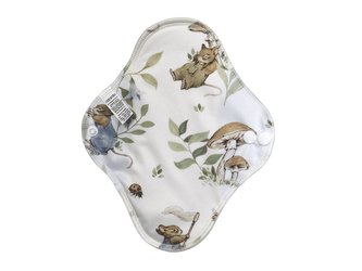 Denní vložka (PUL) - Myší rodinka, sv. modrý velur (kojenecký plyš)