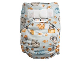 BIO Bambusová kapsová plenka (M) - Kočičí snění SZ