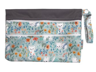 Pytel dvoukomorový (PUL) - Kočičí zahrádka XS