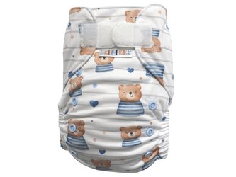 BIO Bambusová kapsová plenka (M) - Medvěd námořník SZ