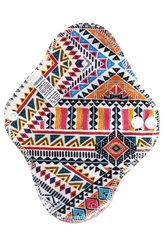 Slipová vložka (PUL) - Indiánské ornamenty, sv. žlutý velur (kojenecký plyš)