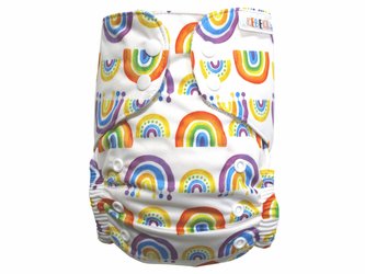 BIO Bambusová kapsová plenka (M) - Duha PAT