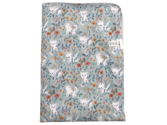 Přebalovací podložka (PUL) - Kočičí zahrádka, šedý velur