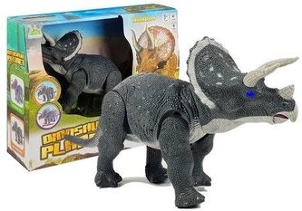 Triceratops na baterie szary