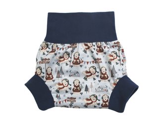 Natahovací svrchní kalhotky PUL - Ovčí radovánky__VELIKOST:S (4-7kg)