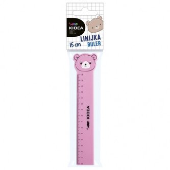 Linijka z figurką 15cm KIDEA