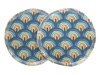 BIO Vložky do podprsenky - Modrá duha (bavlněný úplet)