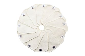 BIO Látkový ubrousek S (9x12cm) - Biobavlněné froté (GOTS), vyšší gramáž__Počet ks:1