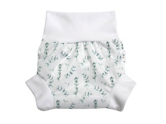 Natahovací svrchní kalhotky PUL - Eukalyptus__VELIKOST:XL (12-18kg)