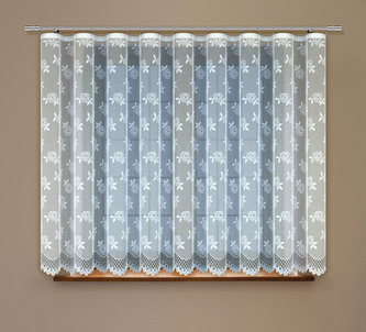 Dekorační žakárová záclona s řasící páskou GALINA 160 bílá 300x160 cm MyBestHome