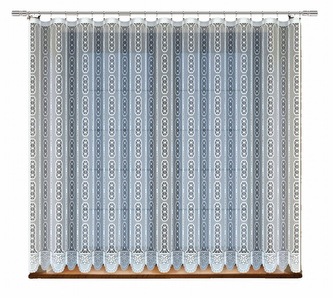 Dekorační žakárová záclona s řasící páskou ALWI 160 bílá 300x160 cm MyBestHome