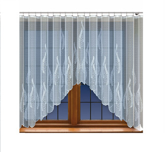 Dekorační žakárová záclona s řasící páskou PAOLA 150 bílá 300x150 cm MyBestHome