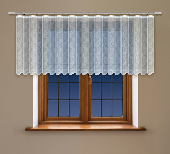 Dekorační žakárová záclona s řasící páskou VALJA 160 bílá 300x160 cm MyBestHome