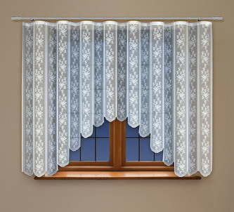 Dekorační žakárová záclona s řasící páskou ERWIN 140 bílá 310x140 cm MyBestHome