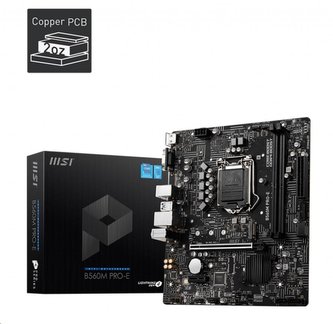 MSI MB Sc LGA1200 B560M PRO-E, Intel B560, 2xDDR4, 1xHDMI, VGA, mATX