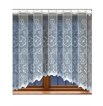 Dekorační žakárová záclona s řasící páskou DENI 160 bílá 300x160 cm MyBestHome